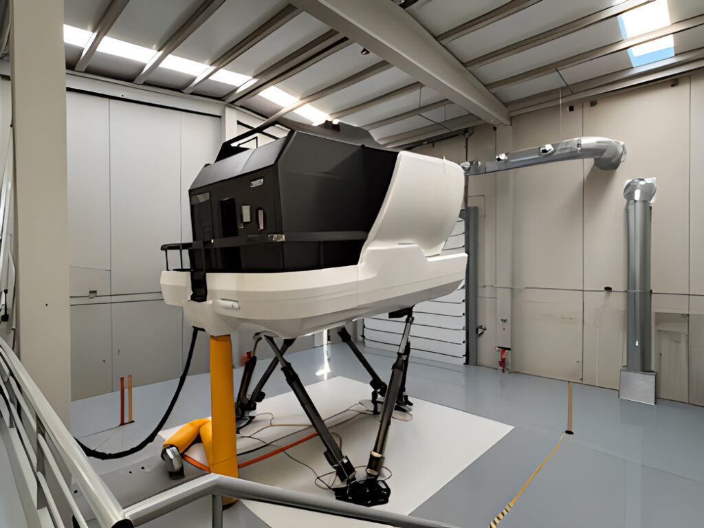 Airplane simulator cabin